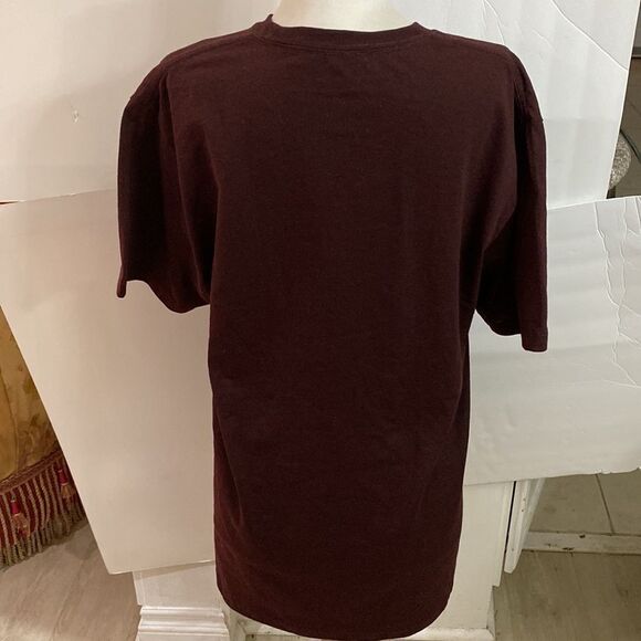 Burgundy white moon shine steer head 50 cotton 50 polyester brand new - Picture 3 of 4